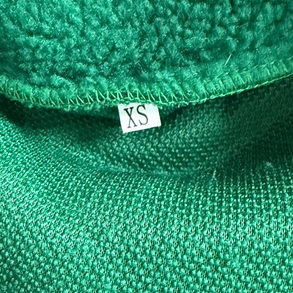 NWT Homer Simpson Meme Embroidered-detail Teddy Fleece Zip Green XS - Picture 6 of 8